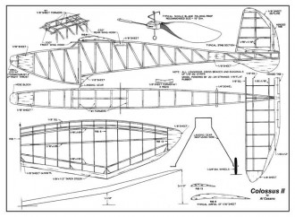Colossus II model airplane plan